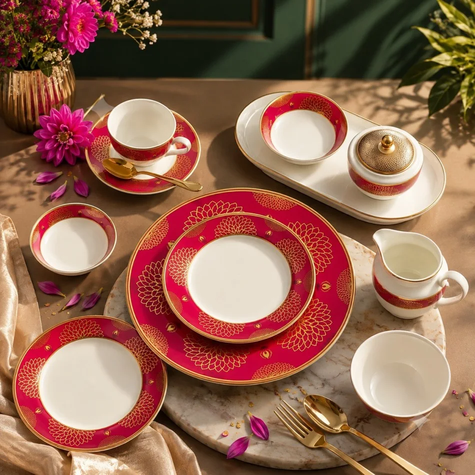 Handcrafted tea set design